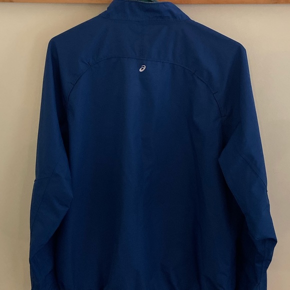 Asics Blue Windbreaker Zip Up Jacket Size Medium - Picture 5 of 9
